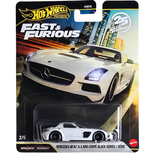 Hot Wheels Premium (Fast & Furious - 25 Years-Ans Of Fast & Furious) - Mercedes-Benz SLS AMG Coupé Black Series - Série