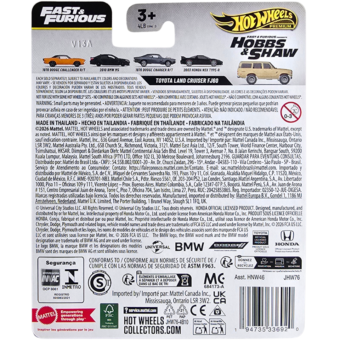 Hot Wheels Premium (Fast & Furious - 25 Years-Ans Of Fast & Furious) - Toyota Land Cruiser FJ60