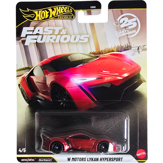Hot Wheels Premium (Fast & Furious - 25 Years/Ans Of Fast & Furious) - W Motors Lykan Hypersport