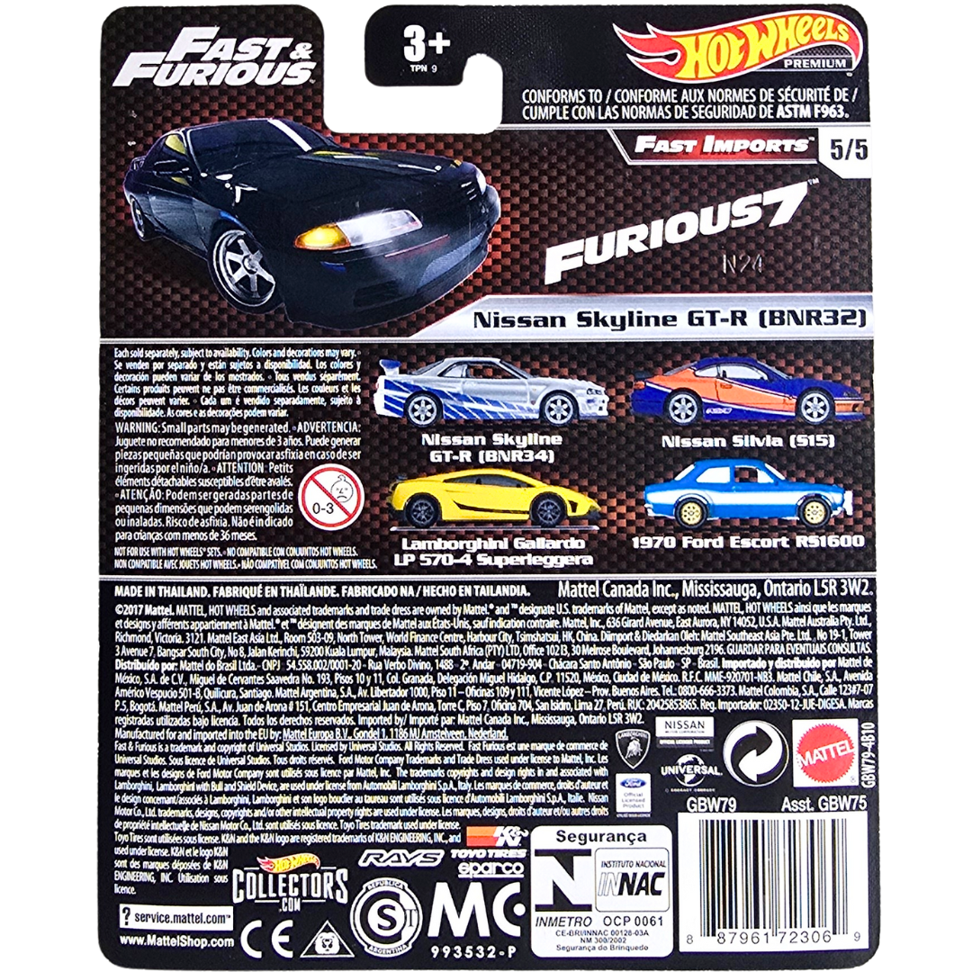 Hot Wheels Premium (Fast & Furious - Fast Imports) - Nissan Skyline GT-R (BNR32)