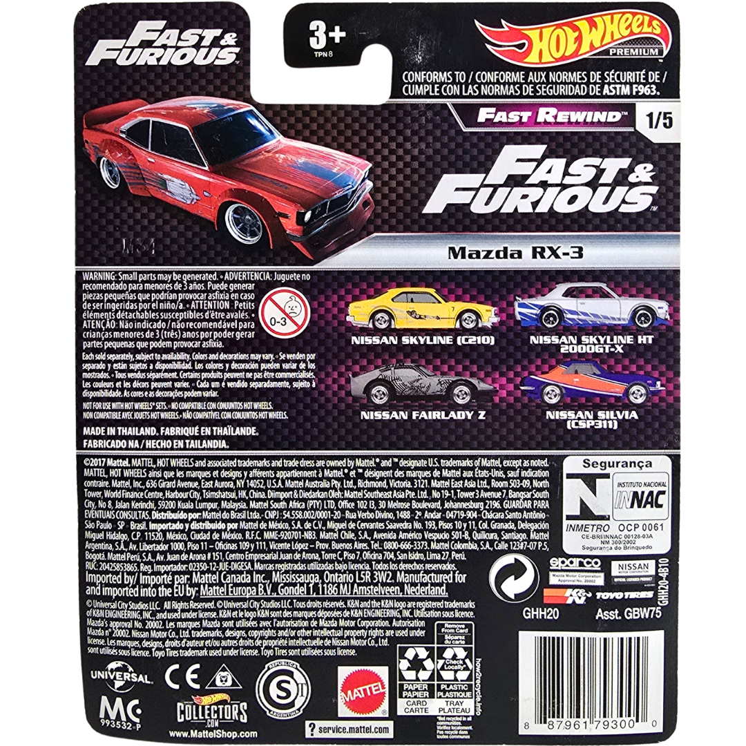 Hot Wheels Premium (Fast & Furious - Fast Rewind) - Mazda RX-3