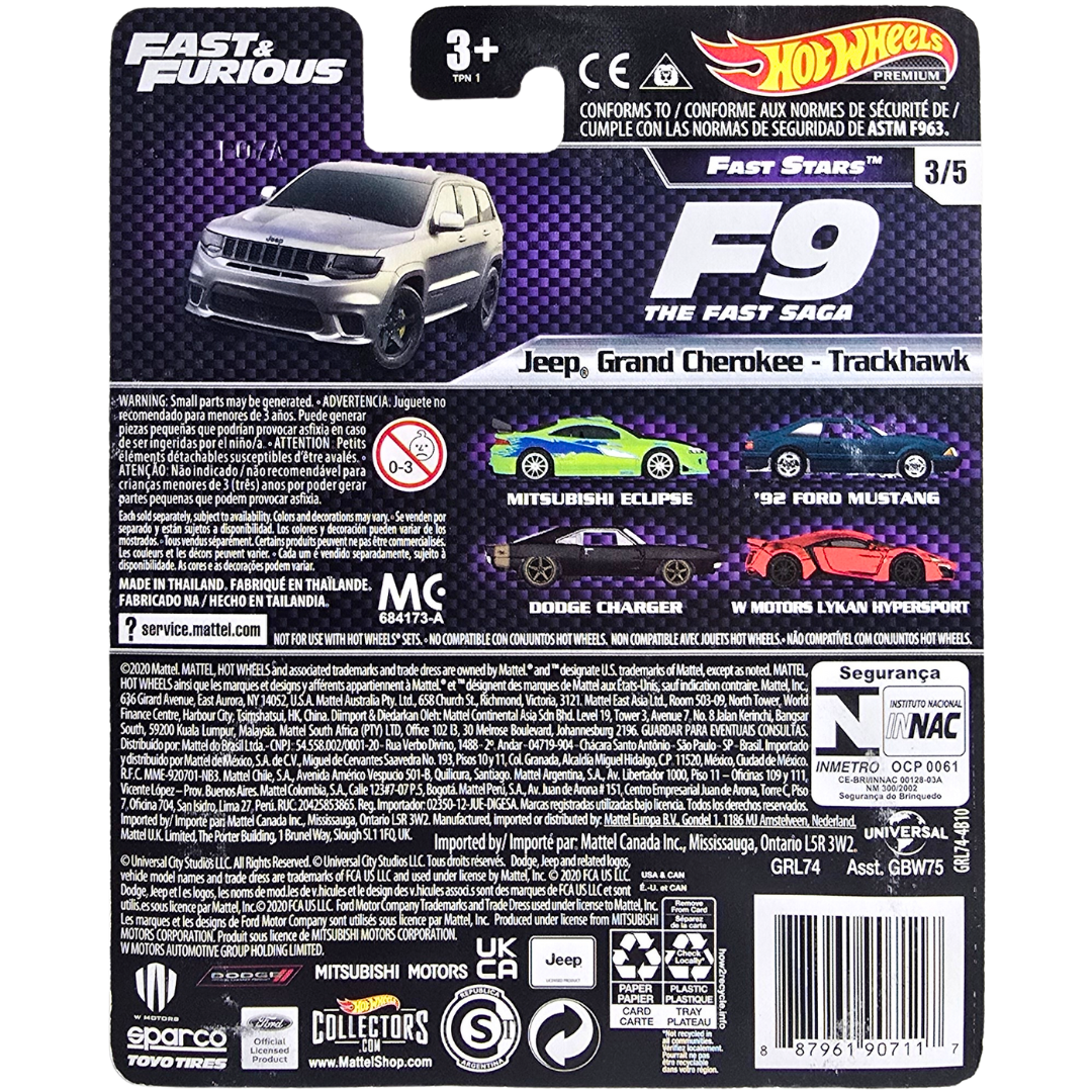 Hot Wheels Premium (Fast & Furious - Fast Stars) - Jeep Grand Cherokee - Trackhawk