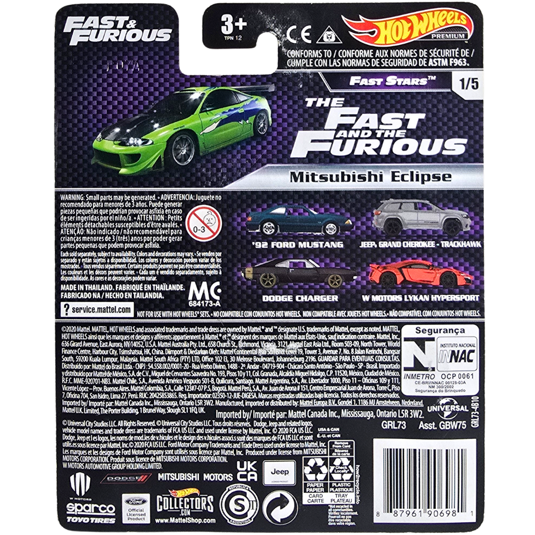 Hot Wheels Premium (Fast & Furious - Fast Stars) - Mitsubishi Eclipse