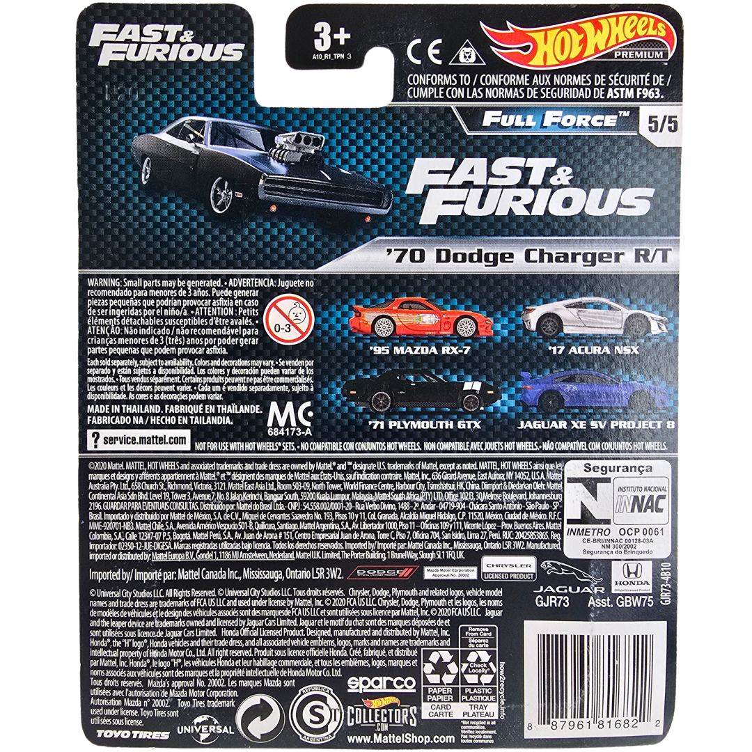 Hot Wheels Premium (Fast & Furious - Full Force) - '70 Dodge Charger R/T