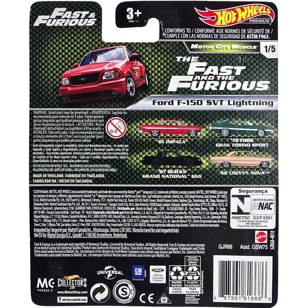 Hot Wheels Premium (Fast & Furious - Motor City Muscle) - Ford F-150 SVT Lightning