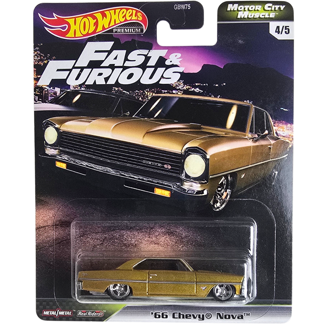 Hot Wheels Premium (Fast & Furious - Motor City Muscle) - '66 Chevy Nova