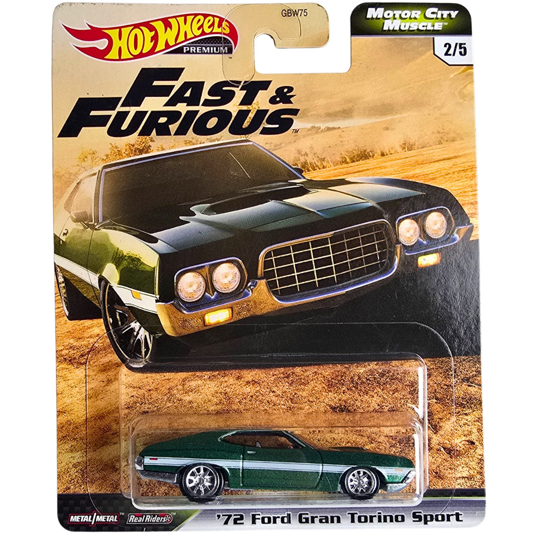 Hot Wheels Premium (Fast & Furious - Motor City Muscle) - '72 Ford Gran Torino Sport
