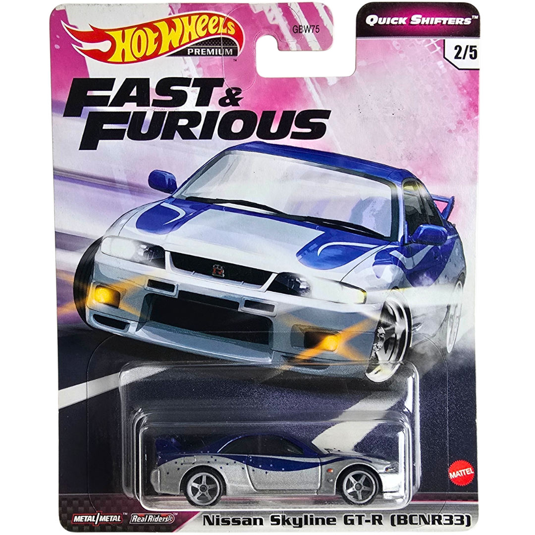 Hot Wheels Premium (Fast & Furious - Quick Shifters) - Nissan Skyline GT-R (BCNR33)