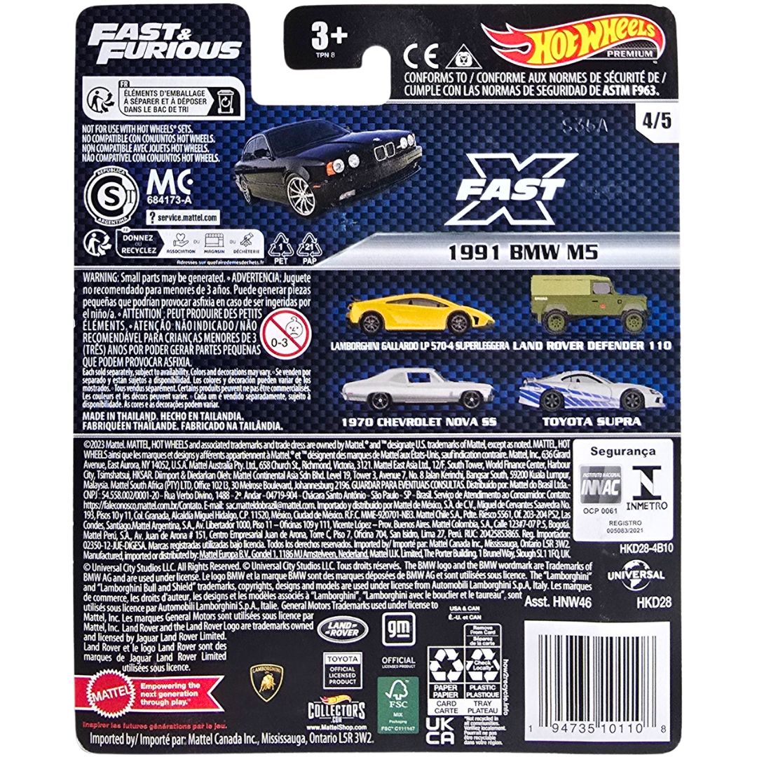 Hot Wheels Premium (Fast & Furious) - 1991 BMW M5