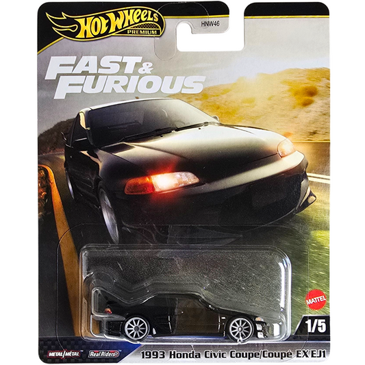 Hot Wheels Premium (Fast & Furious) - 1993 Honda Civic Coupe / Coupé EX EJ1