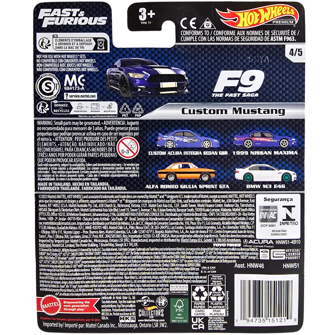 Hot Wheels Premium (Fast & Furious) - Custom Mustang