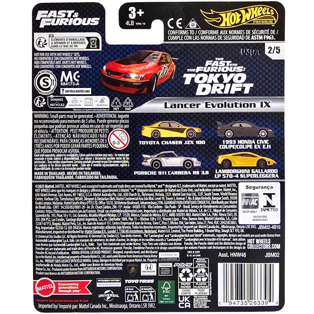 Hot Wheels Premium (Fast & Furious) - Lancer Evolution IX
