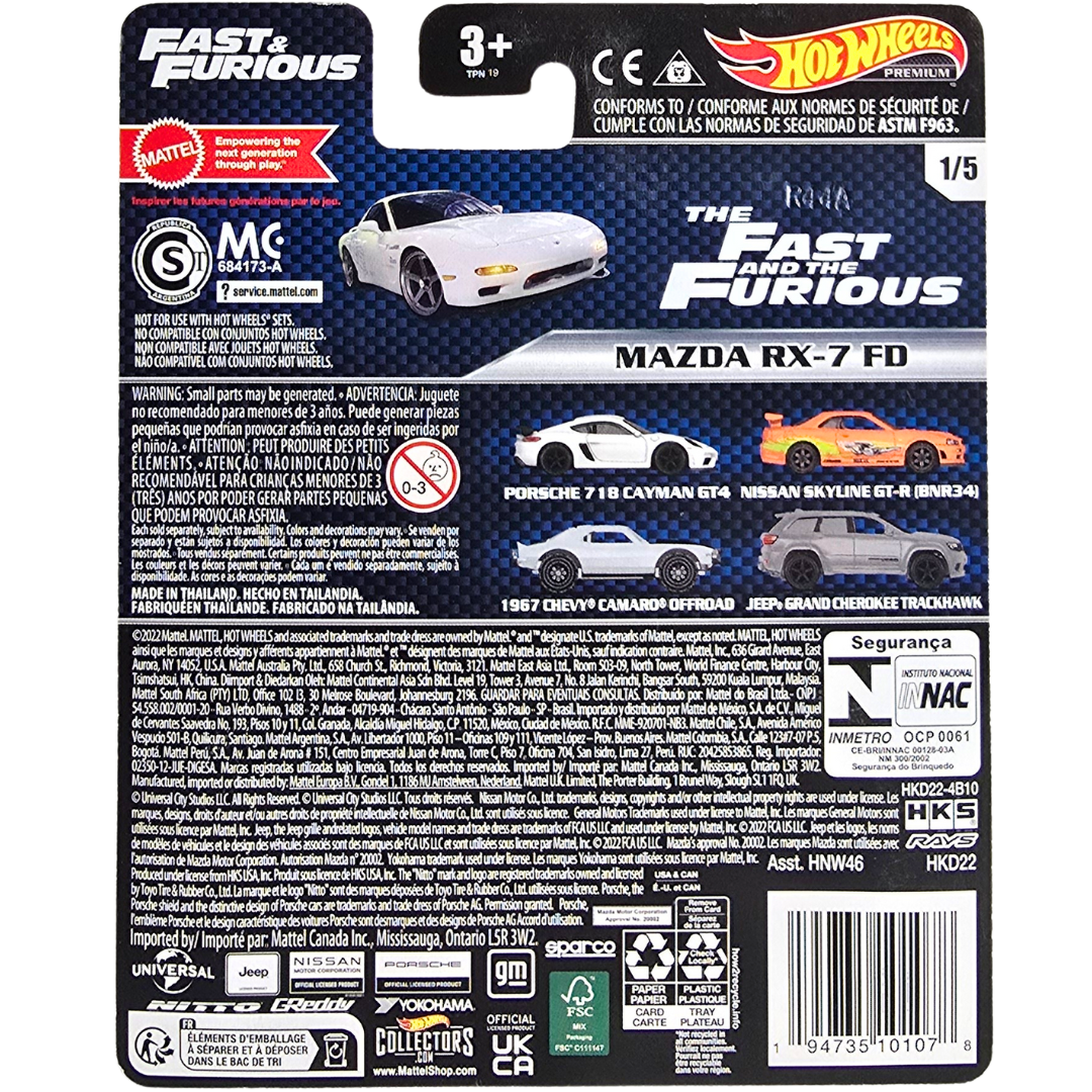Hot Wheels Premium (Fast & Furious) - Mazda RX-7 FD