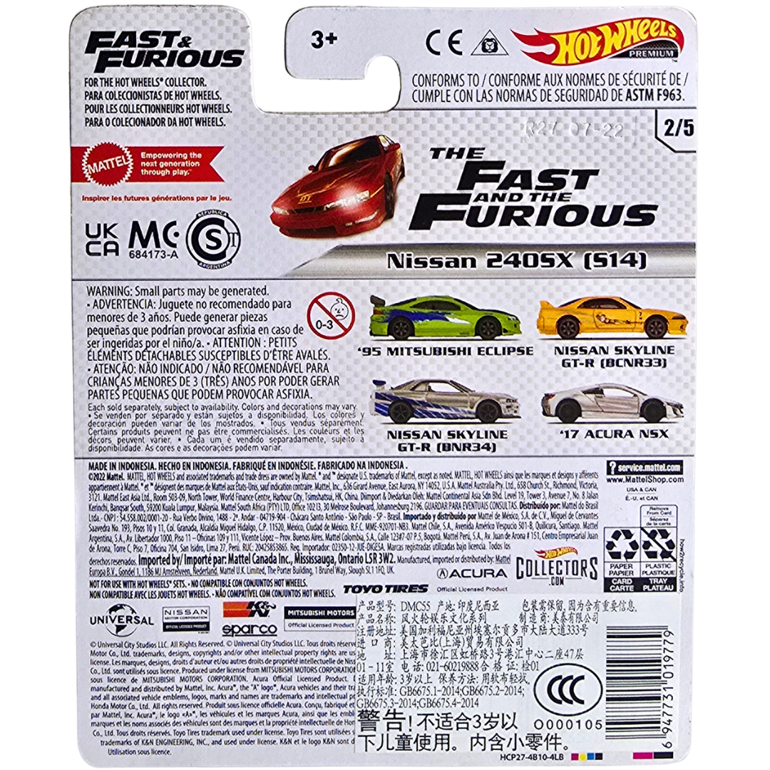 Hot Wheels Premium (Fast & Furious) - Nissan 240SX (S14)