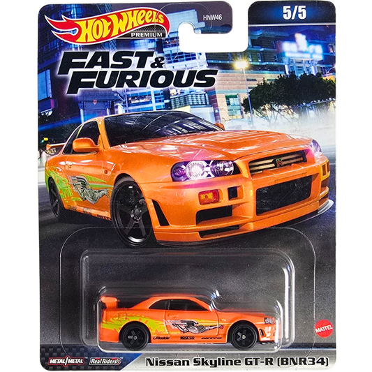 Hot Wheels Premium (Fast & Furious) - Nissan Skyline GT-R (BNR34)