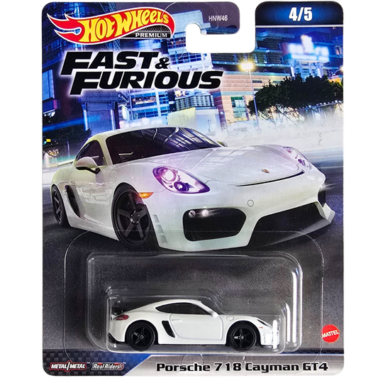 Hot Wheels Premium (Fast & Furious) - Porsche 718 Cayman GT4