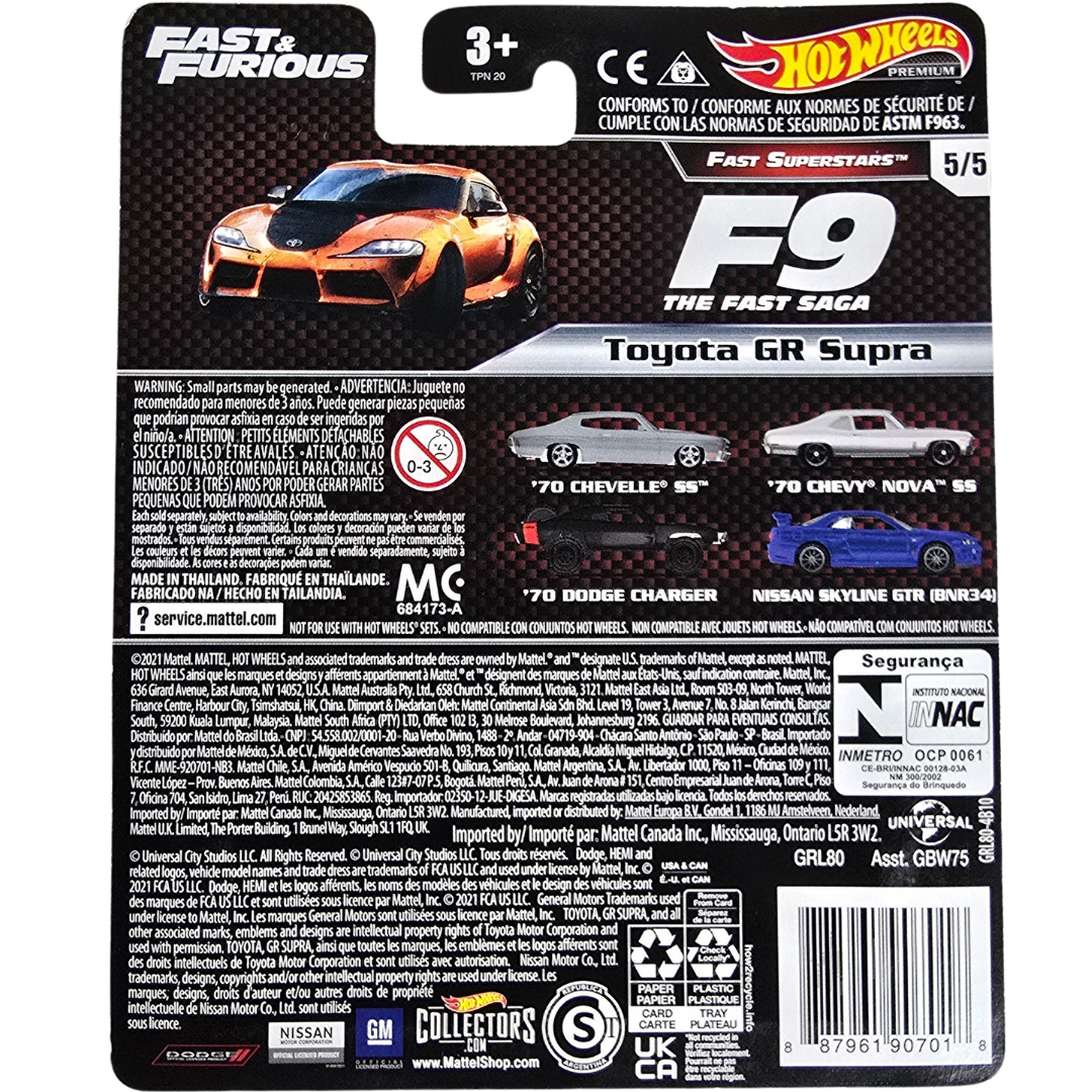Hot Wheels Premium (Fast & Furious - Fast Superstars) - Toyota GR Supra