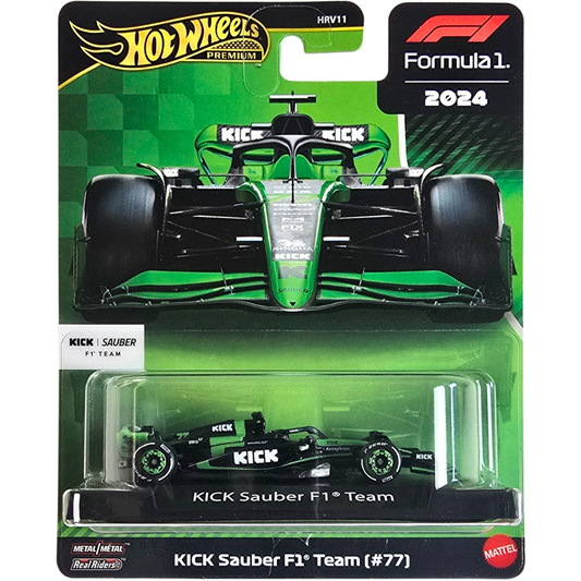 Hot Wheels Premium (Formula 1 2024) - KICK Sauber F1 Team (#77)