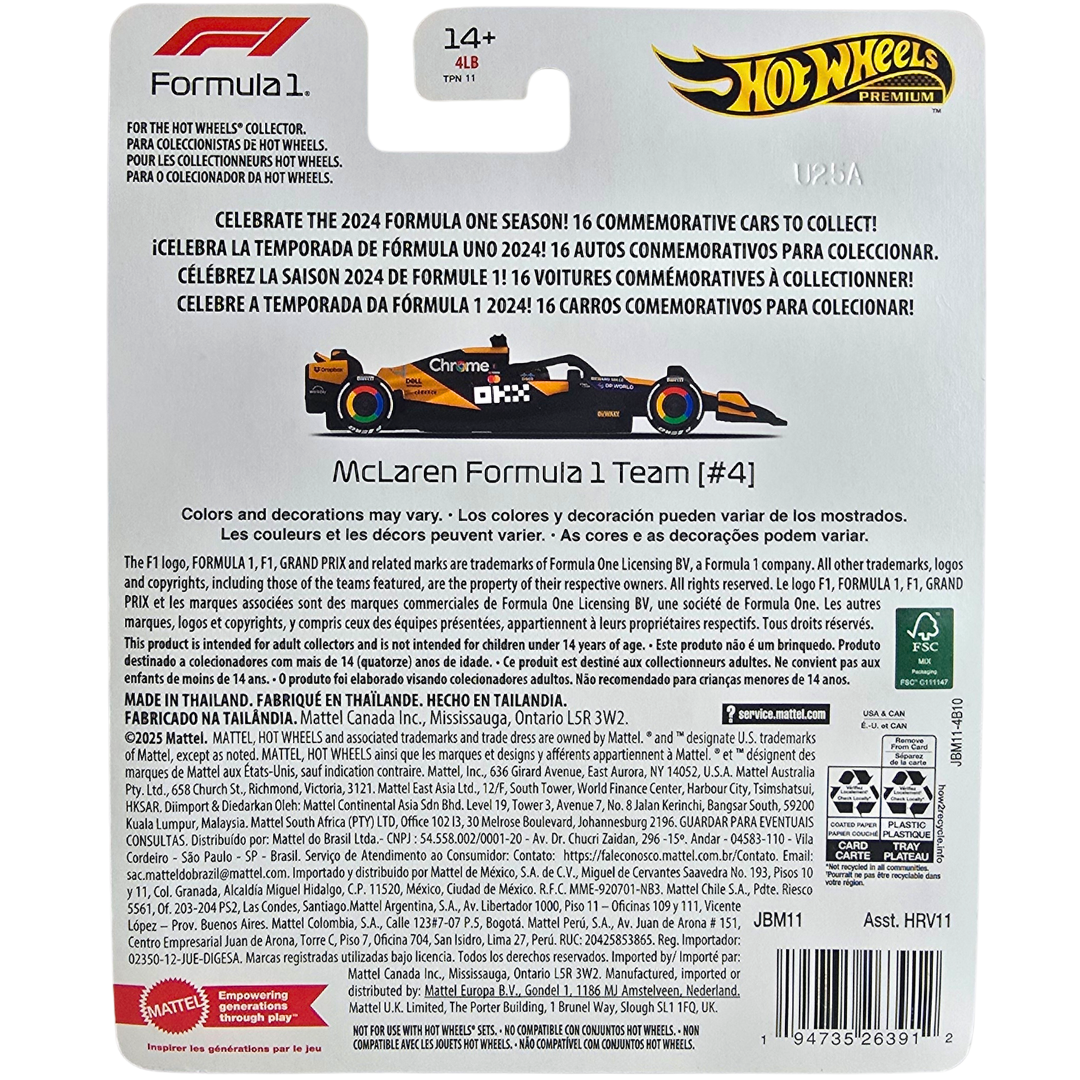 Hot Wheels Premium (Formula 1 2024) - McLaren Formula 1 Team (#4)