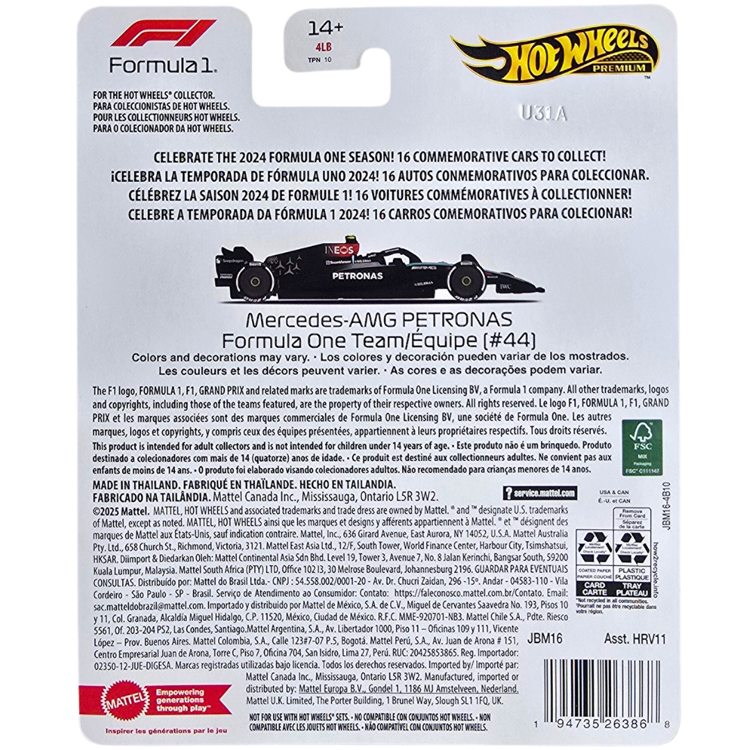 Hot Wheels Premium (Formula 1 2024) - Mercedes-AMG PETRONAS Formula One Team/Équipe (#44)