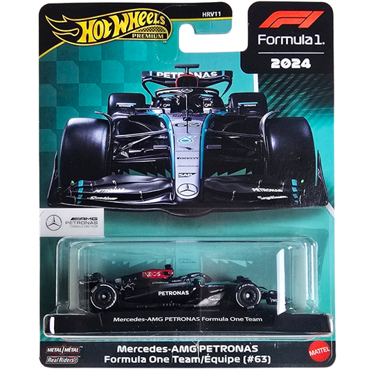 Hot Wheels Premium (Formula 1 2024) - Mercedes-AMG PETRONAS Formula One Team/Équipe (#63)