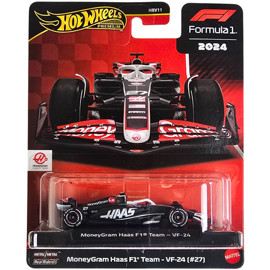 Hot Wheels Premium (Formula 1 2024) - MoneyGram Haas F1 Team - VF-24 (#27)