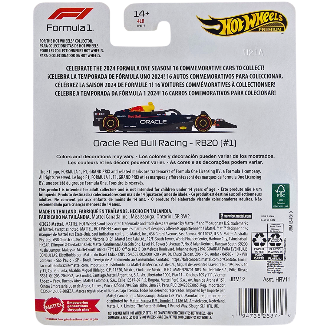 Hot Wheels Premium (Formula 1 2024) - Oracle Red Bull Racing - RB20 (#1)