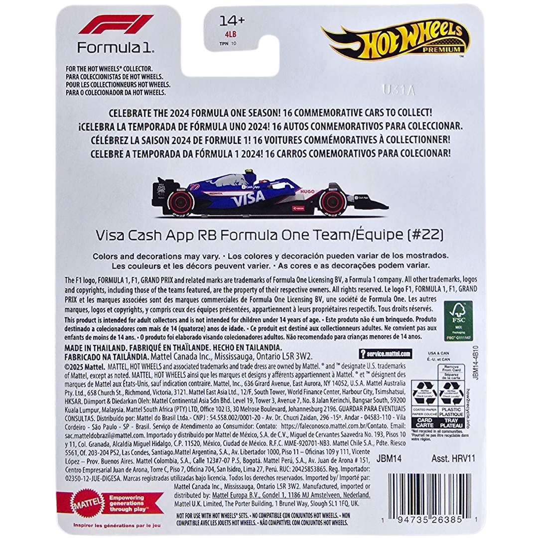Hot Wheels Premium (Formula 1 2024) - Visa Cash App RB Formula One Team/Équipe (#22)