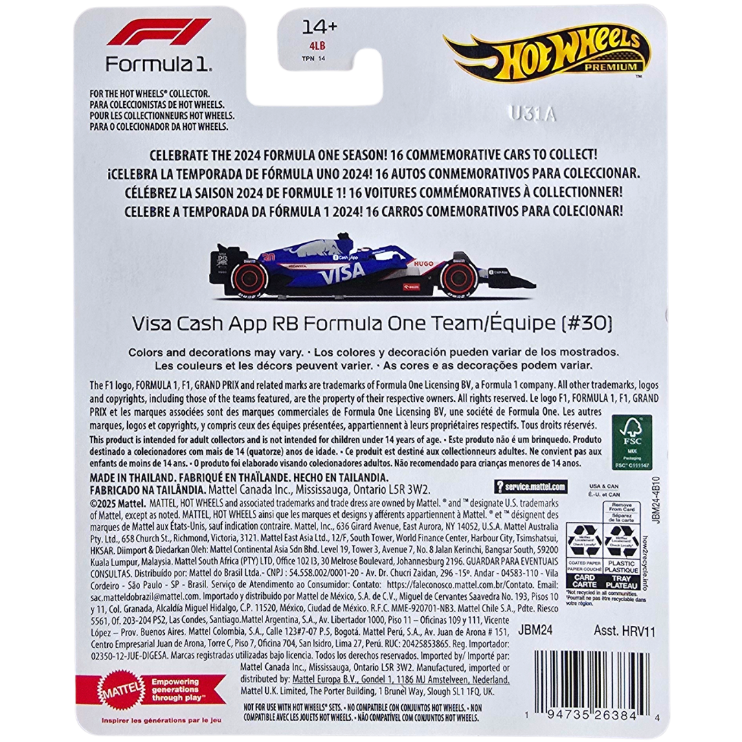 Hot Wheels Premium (Formula 1 2024) - Visa Cash App RB Formula One Team/Équipe (#30)