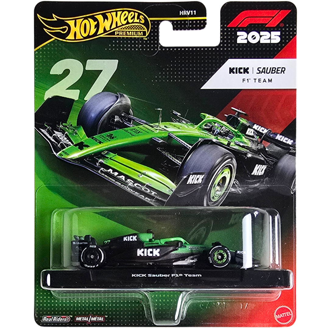 Hot Wheels Premium (Formula 1 2025) - Kick Sauber F1 Team/Équipe (#27)