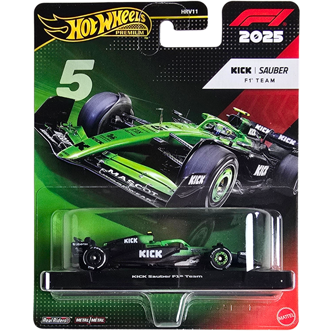 Hot Wheels Premium (Formula 1 2025) - Kick Sauber F1 Team/Équipe (#5)