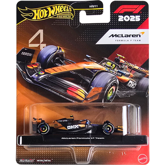Hot Wheels Premium (Formula 1 2025) - McLaren Formula 1 Team/Équipe (#4)