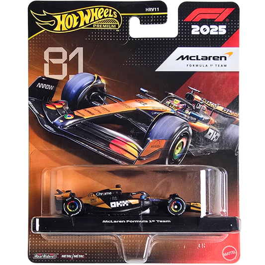 Hot Wheels Premium (Formula 1 2025) - McLaren Formula 1 Team/Équipe (#81)
