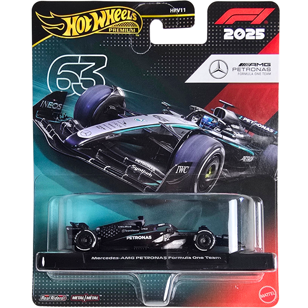 Hot Wheels Premium (Formula 1 2025) - Mercedes-AMG PETRONAS Formula One Team/Équipe (#63)