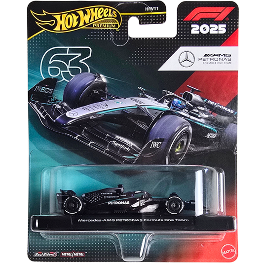 Hot Wheels Premium (Formula 1 2025) - Mercedes-AMG PETRONAS Formula One Team/Équipe (#63)