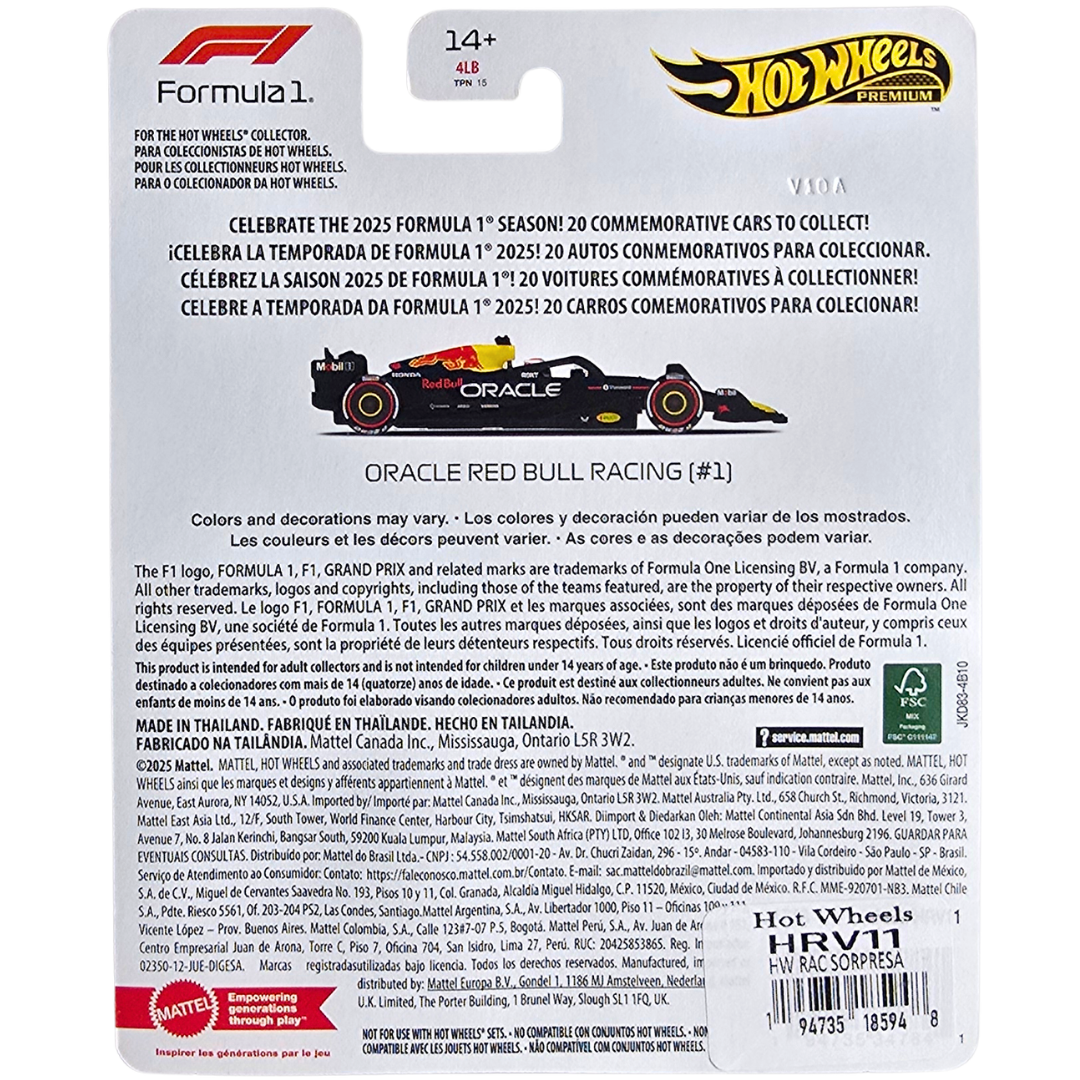 Hot Wheels Premium (Formula 1 2025) - Oracle Red Bull Racing (#1)
