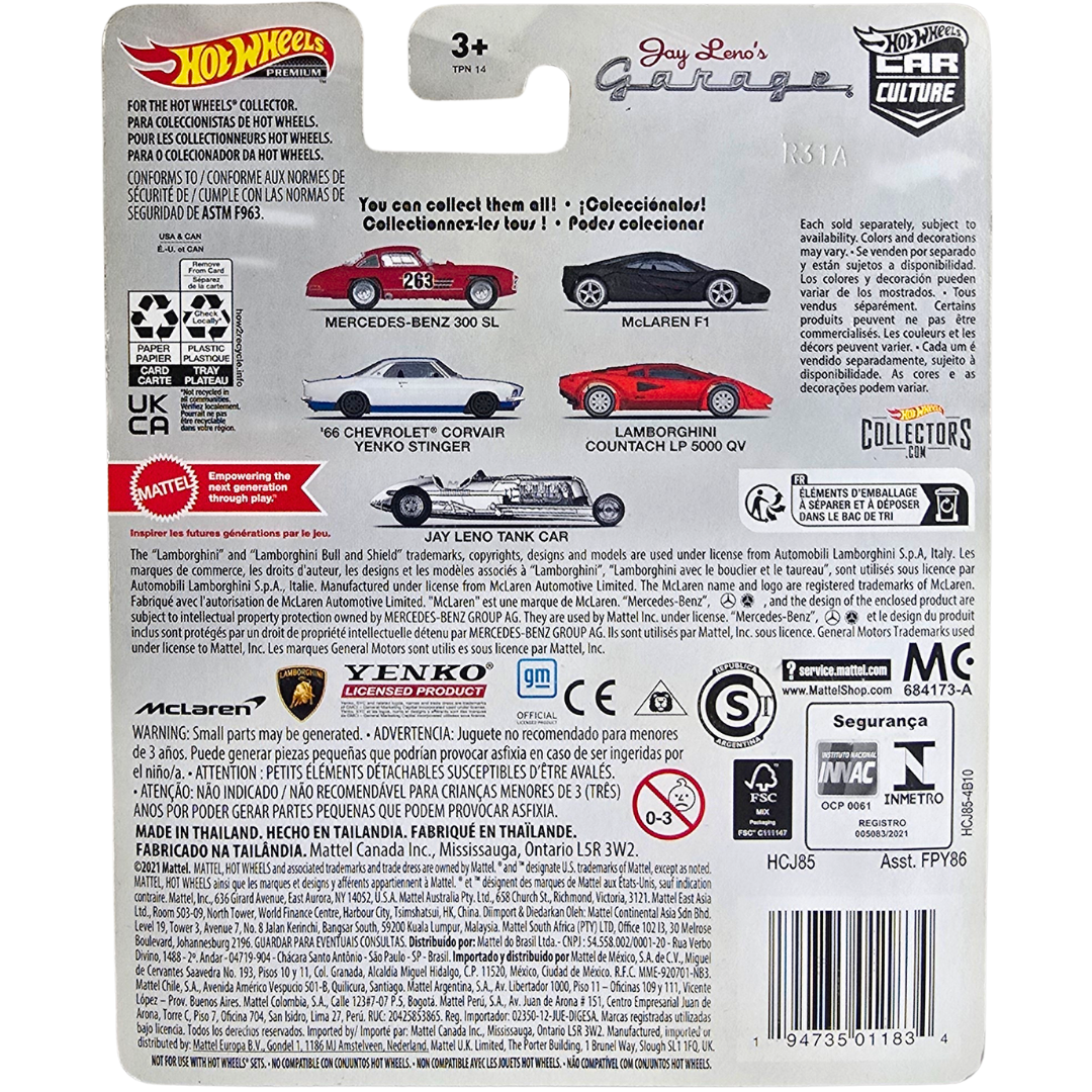 Hot Wheels Premium (Jay Leno's Garage) - Jay Leno Tank Car