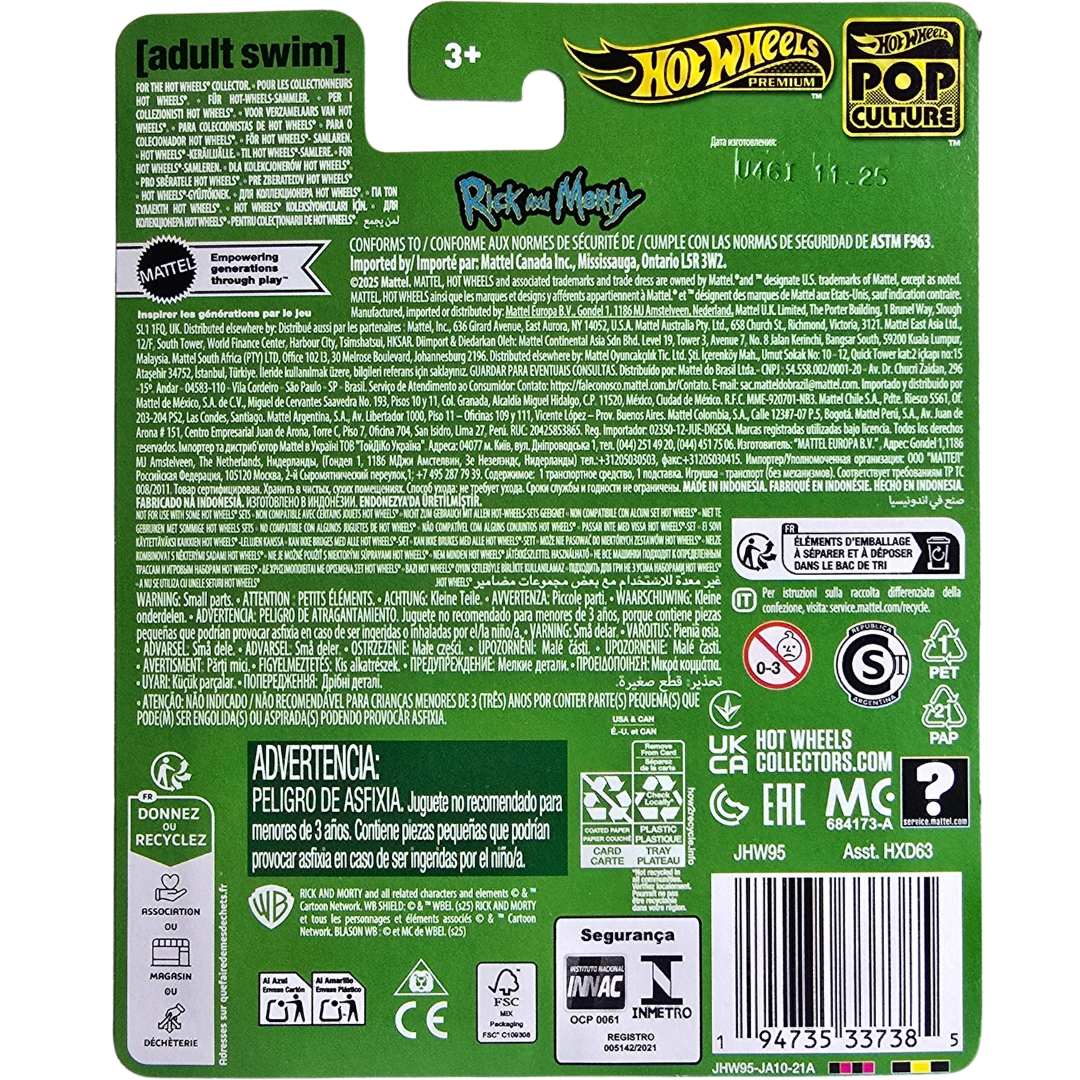 Hot Wheels Premium (Rick And Morty) - Rick's Ship / Bateau