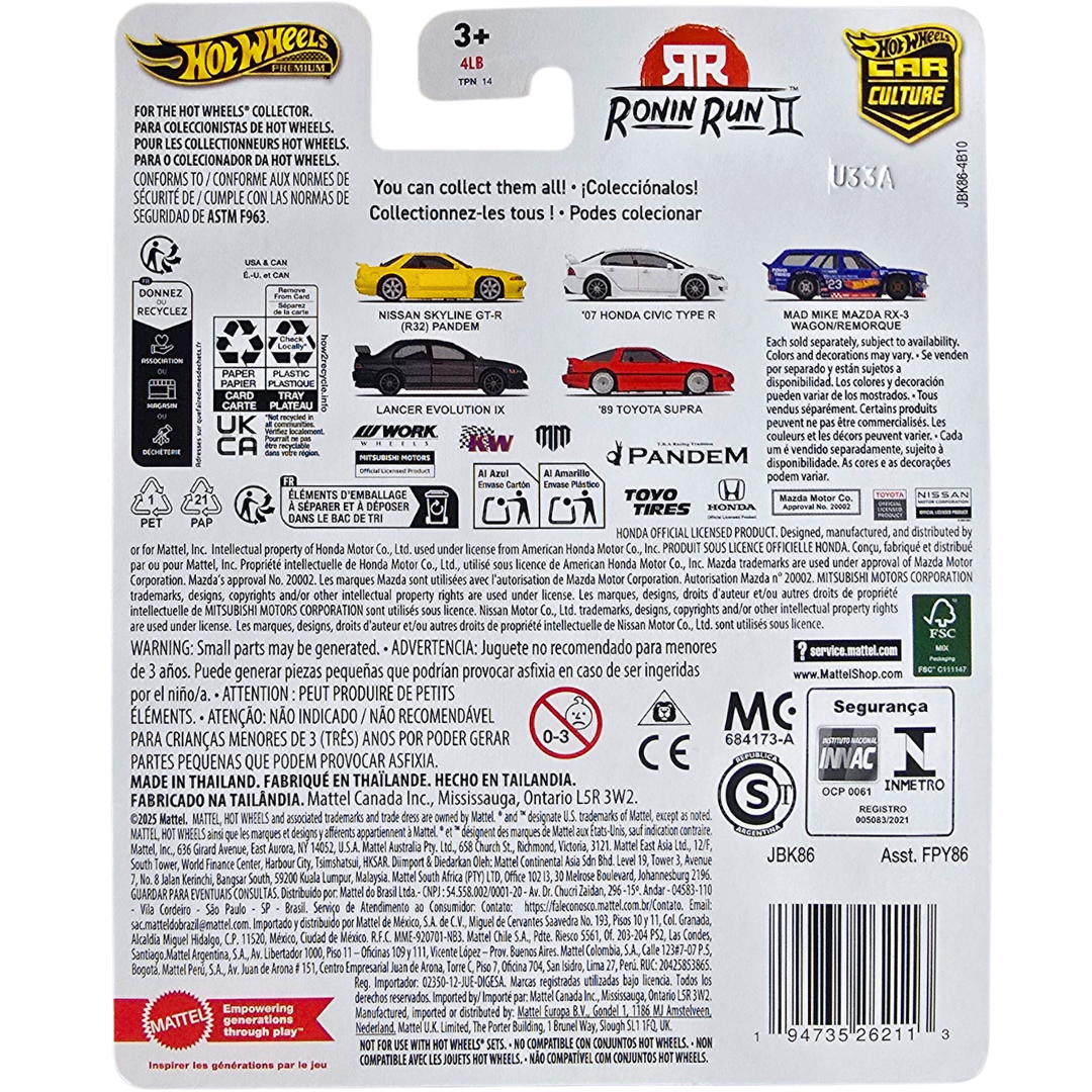 Hot Wheels Premium (Ronin Run II) - Lancer Evolution IX