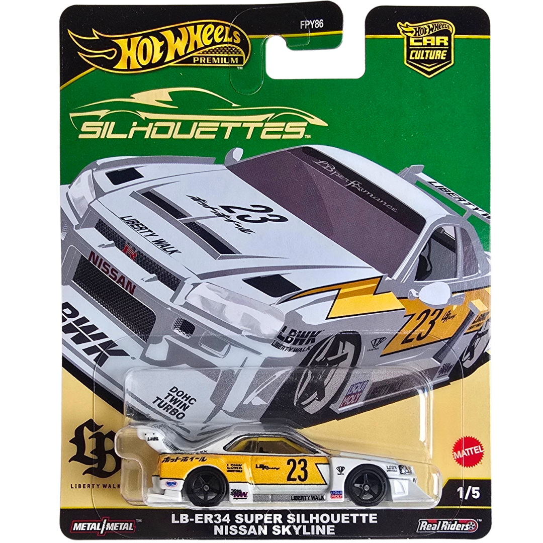 Hot Wheels Premium (Silhouettes) - LB-ER34 Super Silouette Nissan Skyline