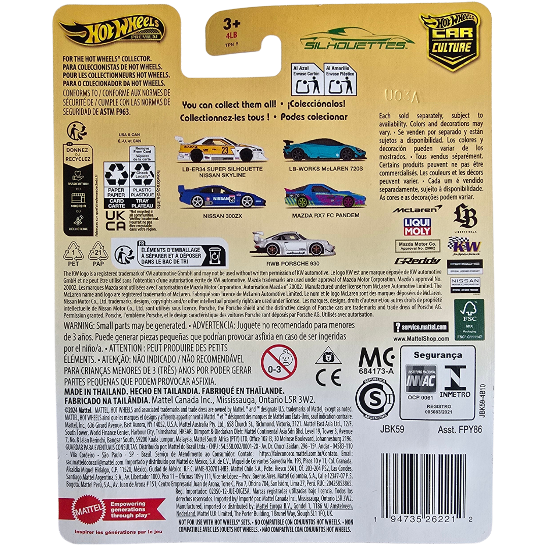 Hot Wheels Premium (Silhouettes) - LB-ER34 Super Silouette Nissan Skyline