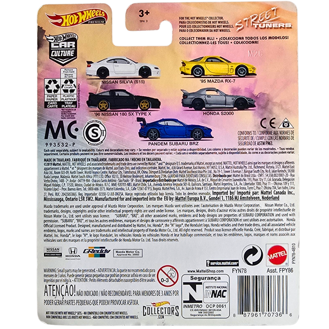 Hot Wheels Premium (Street Tuners) - '96 Nissan 180 SX Type X