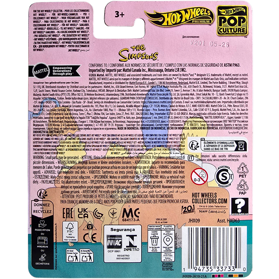 Hot Wheels Premium (The Simpsons) - The Simpsons Family Car / Voiture Familiale