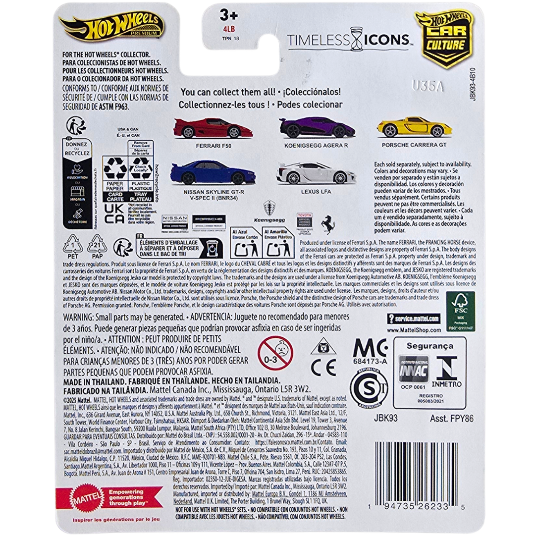 Hot Wheels Premium (Timeless Icons) - Koenigsegg Agera R