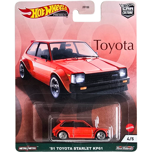 Hot Wheels Premium (Toyota) - '81 Toyota Starlet KP61