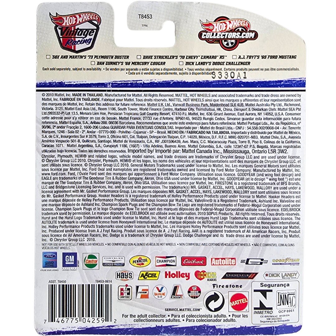 Hot Wheels Premium (Vintage Racing) - A.J. Foyt's '65 Ford Mustang