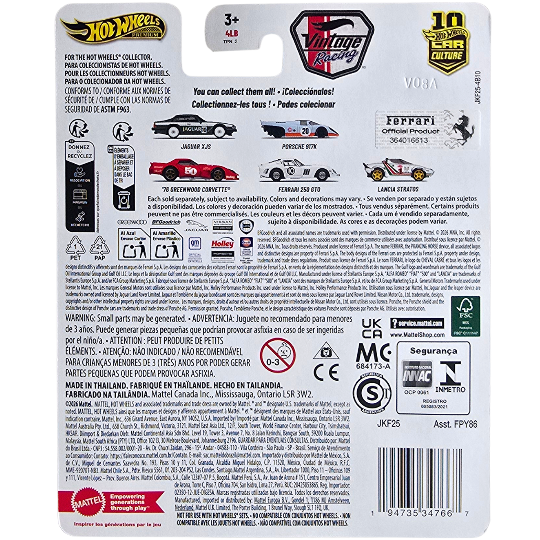 Hot Wheels Premium (Vintage Racing) - Ferrari 250 GTO