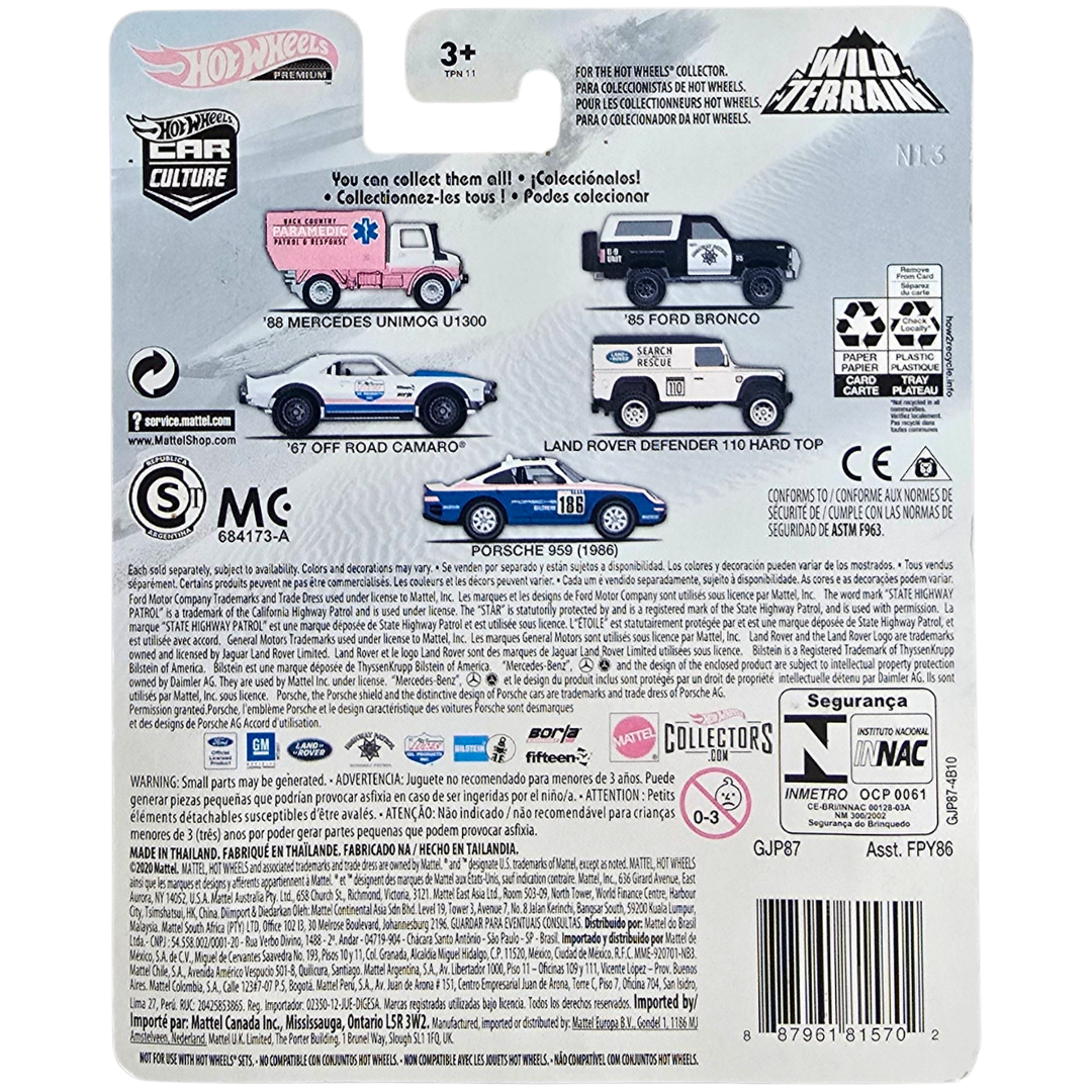 Hot Wheels Premium (Wild Terrain) - Porsche 959 (1986)