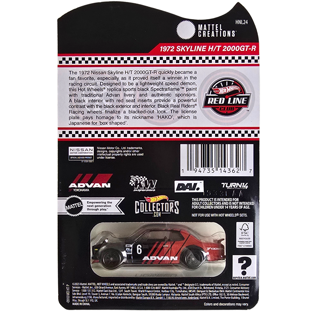 Hot Wheels RLC - 1972 Skyline H/T 2000GT-R
