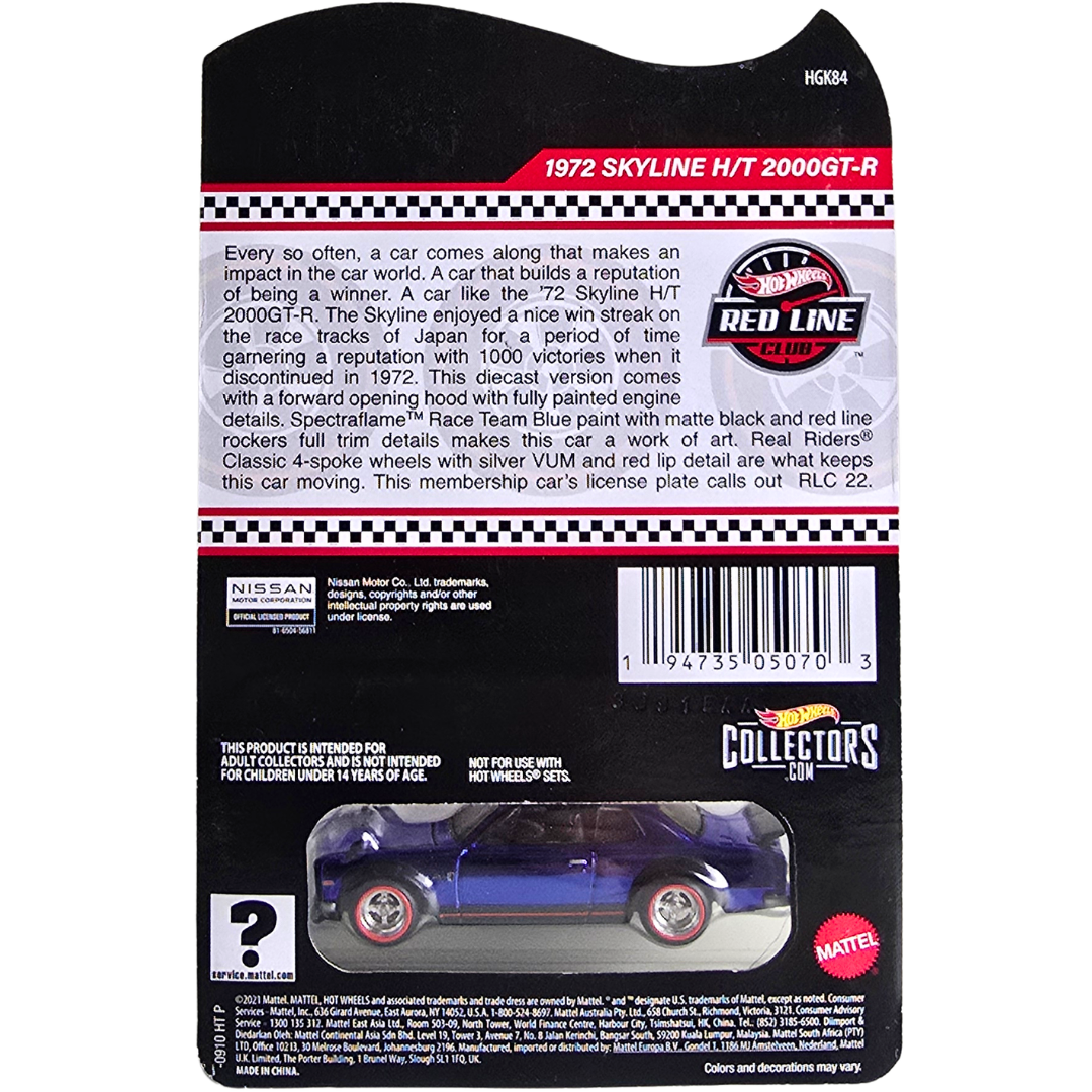 Hot Wheels RLC - 1972 Skyline H/T 2000 GT-R